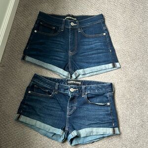 2 pairs Express jean shorts size 4